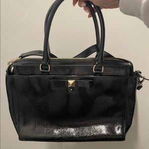Kate Spade black patent leather purse